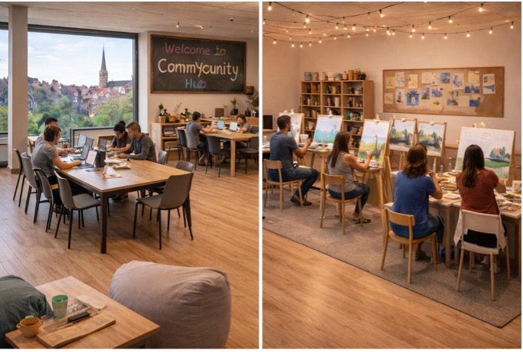 Co-working and workshop space